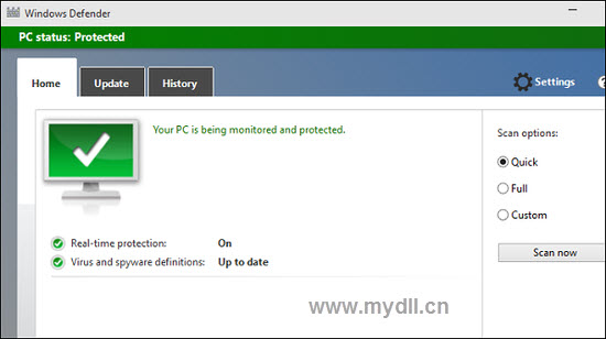 Windows Defener反病毒软件